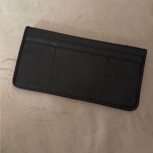 BEIS Jet Black Airplane Organizer Wallet